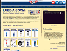 Tablet Screenshot of lubeaboom.com